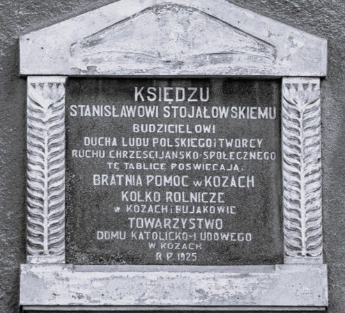 Odsłonięcie tablicy poświęconej ks. Stojałowskiemu w Kozach 1925